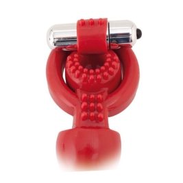 Гибкая насадка ToyFa Black&Red