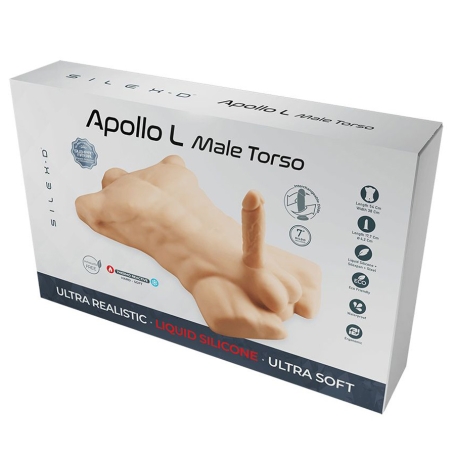 Фаллос с торсом SILEXD Apollo L 7"