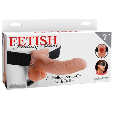 Страпон полый (фаллопротез) Pipedream 7" Hollow Strap-On