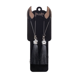 Зажимы на соски «Вилки» с кисточками из шелка