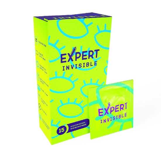 Ультратонкие презервативы Expert Invisible